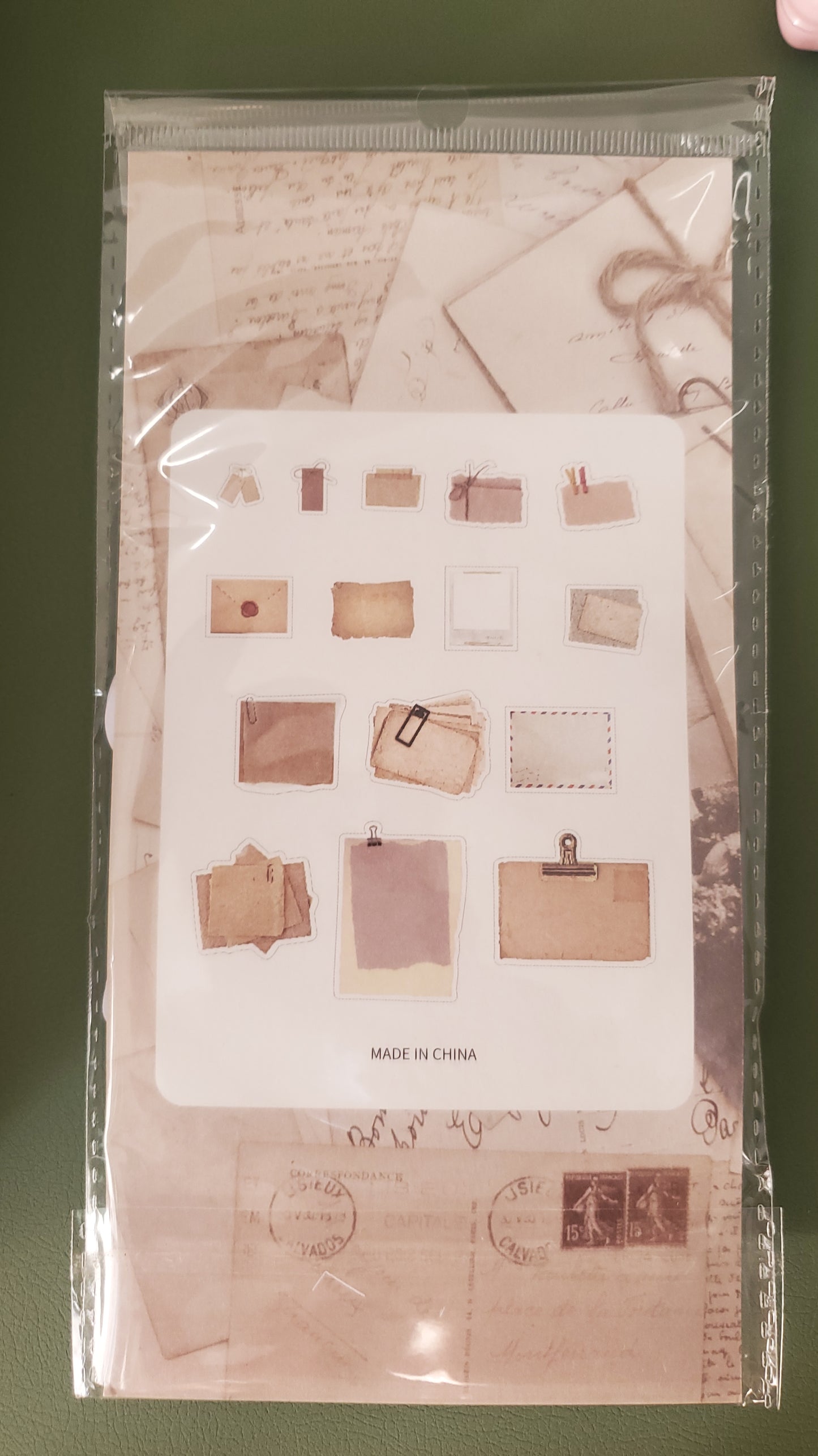 45 pcs. Vintage Mail Stickers Pack